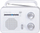 Radio portative Trevi RA 7F64, analoge AM/FM, e bardhë