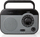 Radio portabël Nedis RDFM1340GY, AM FM, gri me zi