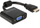 Përshtatës Delock AV HDMI në D-Sub (VGA), i zi