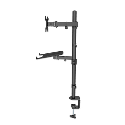 Mbajtëse tavoline për monitor dhe laptop Manhattan, 13"-32", 10"-17", e zezë