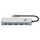Hub USB‑C Tech‑Protect HB04, 9 me 1, HDMI 4K 60Hz, 100W, ngjyrë argjendi