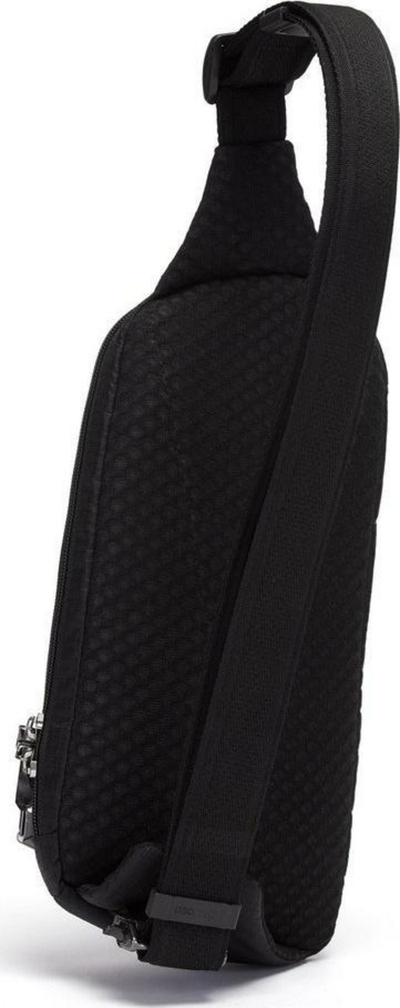 Çantë njëkrahëshe Pacsafe Vibe 150, kundra vjedhjes, najlon, e zezë