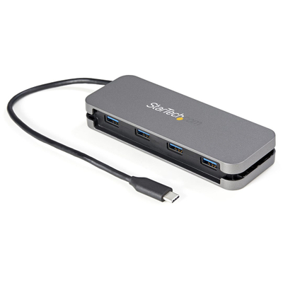 Hub USB C StarTech 4 Porta, USB 3.0, 5 Gbps, gri