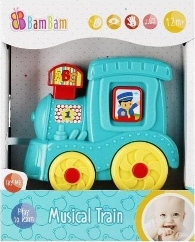 Lodër muzikore BAM BAM Musical Locomotive 482498, lokomotivë, shumëngjyrëshe