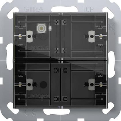 Buton inteligjent Gira Push Button Sensor 4 Comfort 504200, 2-gang, KNX System 55, i zi