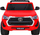 Makina elektrike për fëmijë Toyota Hilux, 12V, 4 motorë, e kuqe