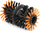 Furçë multifunksionale Worx Multibrush Power Share, pa kabllo 20V, 3 në 1, portokalli