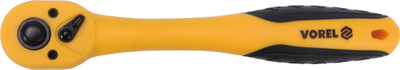 Çelës racë Vorel 53576, 3/8", 72 dhëmbë, verdh e zez