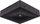 Llambë emergjente Intelight STARLET QUAD LED SO 150lm 1H IP20, e zezë