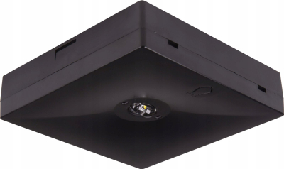 Llambë emergjente Intelight STARLET QUAD LED SO 150lm 1H IP20, e zezë
