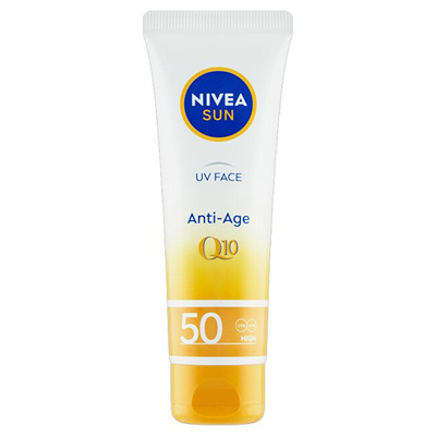 Krem Nivea SPF 50 (UV Face Q10 Anti-Age & Anti-Pigments), 50 ml