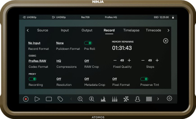 Монитор-регистратор Atomos Ninja Ultra, 5.2\", Full HD, црн