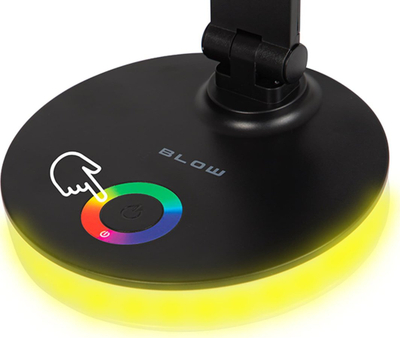 Llambë tavoline LB-16 RGB Night, LED, panel me prekje, e zezë