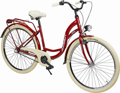 Biçikletë qyteti Azimut Vintage 2025, 28", 3 marsh, burgundy krem
