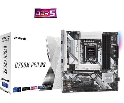 Pllakë amë ASRock B760M PRO RS, LGA1700, DDR5, mATX