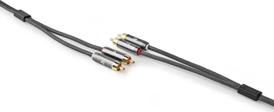Kabllo audio NEDIS Profigold, 5m, RCA 2x me 2x, i artë