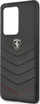 Futrollë telefoni Ferrari Heritage Quilted, për Samsung S20 Ultra, lëkurë, e zezë