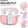 Kuti mbrojtse Tech-Protect për Apple AirPods Pro 3, silikon, me karabinë, rozë