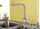 Rubinet kuzhine High Standing, montim mbi banak, trup bronzi, krom