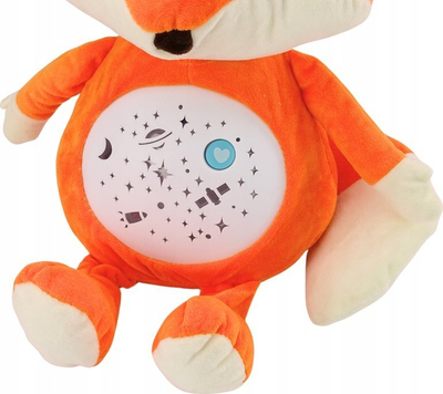 Lodra pelushi me drita dhe tinguj Plush Teddy Bear Fox, mënyrë ditë natë, shumëngjyrëshe