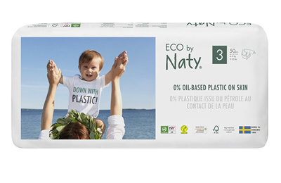 Pelena Eco by Naty Midi 4 - 9 kg, 50 copë