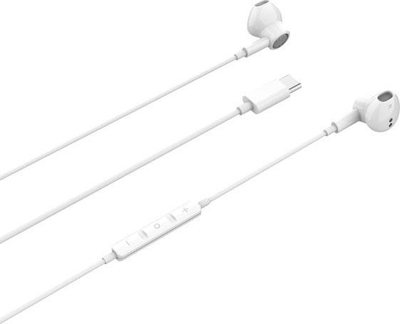 Kufje veshi Beline SK-194, USB-C, 1.2m, të bardha