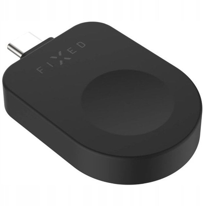 Karikues wireless FIXED USB C për Apple Watch, kompakt, i zi