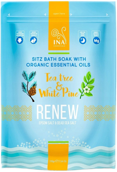 Kripë banjo Renew Sali Bolle Da Bagno, tea tree dhe pishë e bardhë, 330g