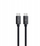 Kabllo USB Maxlife MXUC-12 USB-C në USB-C, 100W, 1m, i zi