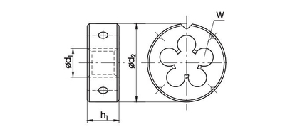 Матрица за сечење Fanar M12x1.5, HSS, DIN 22568