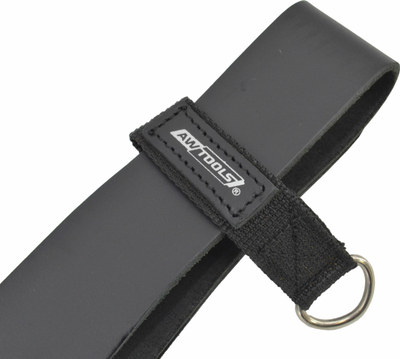 Rrip meshkujsh Awtools Leather Belt Black Line, lëkurë, 137cm, i zi