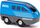 Lodër tren Brio World Pull Back Train, pa bateri, me magnet, blu