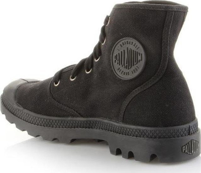 Këpucë Palladium Pampa Hi 02352-060-M, tekstil, taban sintetik, të zeza, 44.5