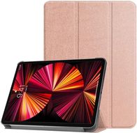 Këllëf tablet iLike Tri Fold Eco Leather, për Samsung Galaxy Tab A9 8.7" X110 X115, me stand, rozë gold