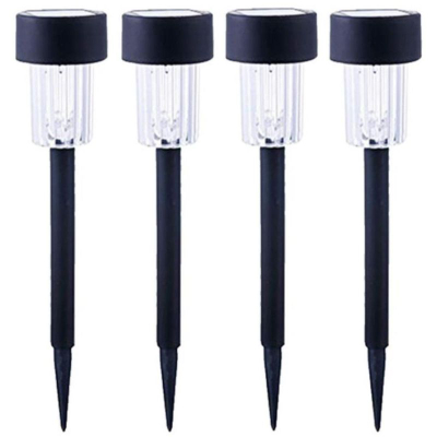 Set llambash diellore për kopsht Saska Garden, 4 copë, LED, plastike, të zeza