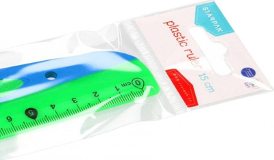 Vizore plastike Starpak, 15 cm, transparente
