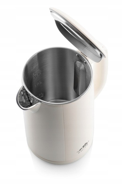 Електричен чајник ETA Edita ETA859590010, 1.5L, 2200W, бело кафеав