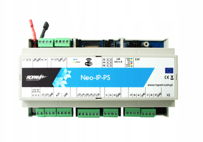 Панел за аларм Ropam Neo-IP-PS-D9M, IP WiFi, монтажа DIN, сив