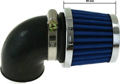 Filtër ajri motoçiklete Simota JS-8243-3, konik 90°, dalje 28mm, blu