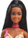 Kukull Barbie Fashionistas me fustan me katrore dhe lule, 30cm, për kalamaj 3+