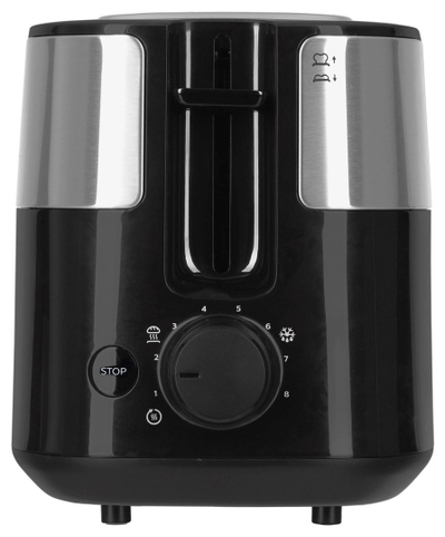 Toaster Philips HD2516/90, 2 vende, 8 nivele thekjeje, i zi