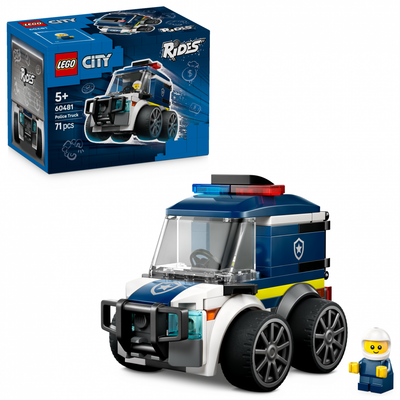 Lodër ndërtuese LEGO Vehicles Police Car 60481, veturë policie, për fëmijë