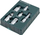 Set adapterësh çelësi Rockforce 4068, 1/2" 3/8" 3/4", 6 copë, argjendtë