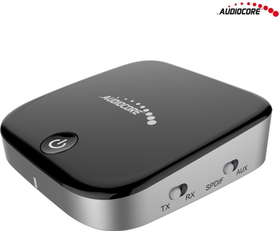 Përshtatës bluetooth Audiocore A830, MiniJack 3.5mm, 10m, i zi