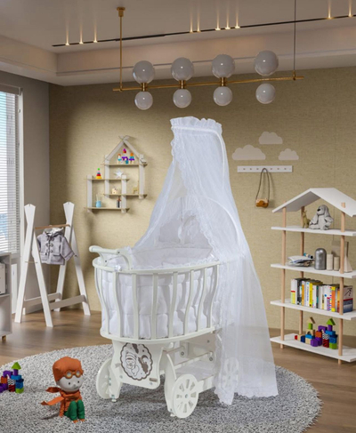 Shtrat për fëmijë Baby Center Melandi BRU01, i bardhë