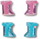 Çizme lodër Baby Born Glitter Boots për goca kukulla 43 cm, assorti