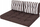 Jastëkë për mobilje me paleta HobbyGarden LEO, set 120x80cm, 2 mbështetëse, gri
