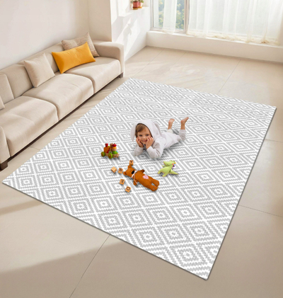 Tapet loje për fëmijë XPE, 180x120 cm, i palosshëm, dyanësh, shumëngjyrësh