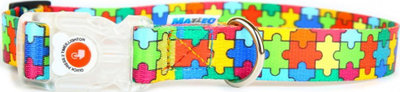 Jakë qeni Matteo Collar LED Puzzle, 20mm, 20-35cm, shumëngjyrëshe