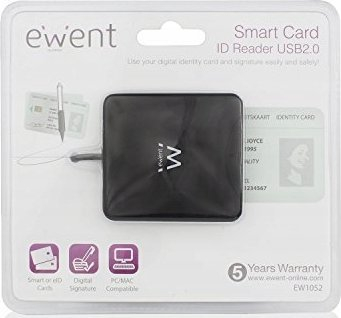 Lexues karte Ewent EW1052, Smart Card edhe ID, USB 2.0, i zi